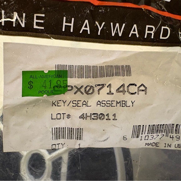 Hayward key/seal assembly for above ground pool motor. - Picture 1 of 2